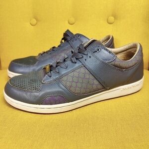 Jhung Yuro Cup Low Leather Casual Grey Purple Sneakers Mens Shoes Size 11